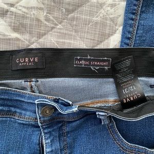 Curve Appeal Size 12/31 straight leg jeans